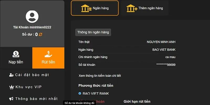 Rút Tiền 8KBET - Cách Nhận Tiền Về Tài Khoản An Toàn 2 Liên kết ngân hàng trước khi tiến hành giao dịch trên hệ thống